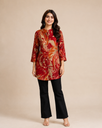 Premium Rayon Discharge Printed Kurti for Women | Roselle Fashion