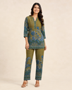 Pure Rayon Printed Kurta Palazzo Set for Women | Roselle Fashion