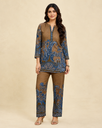 Pure Rayon Printed Kurta Palazzo Set for Women | Roselle Fashion