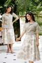 Cotton Flex Printed Skirt Set for Women | Roselle Fashion